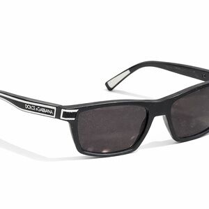 Dolce & Gabbana Men's Black Rectangular Sunglasses